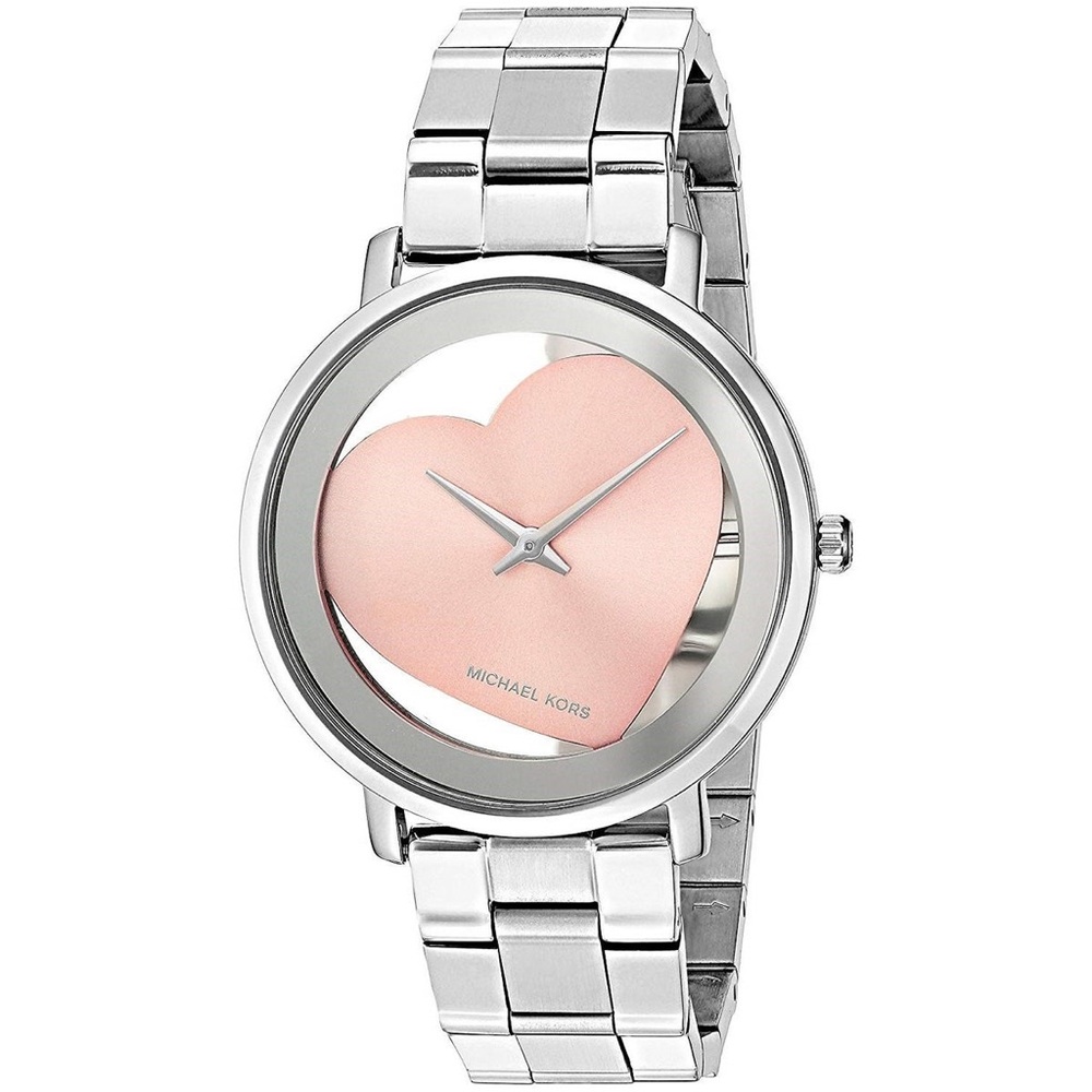 Like new!!! Michael Kors Women's Jaryn Heart Stainless Steel Watch